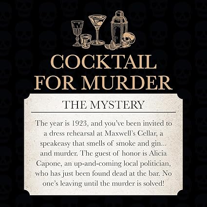 University Games - MURDER MYSTERY - Cocktail for Murder - Limolin 