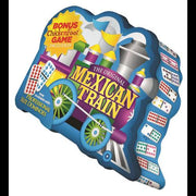University Games - Mexican Train: Chicken Foot - Dlx - Double 12 - Color Dot - Dominoes - Limolin 