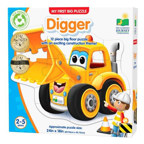 University Games - My First Big Vehicle Floor Puzzle - Digger - Limolin 