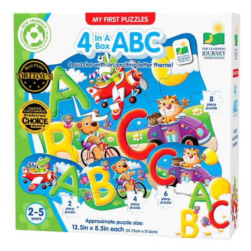 University Games - My First Puzzle Sets - 4-in-A-Box Puzzles - Abc - Limolin 