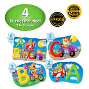 University Games - My First Puzzle Sets - 4-in-A-Box Puzzles - Abc - Limolin 