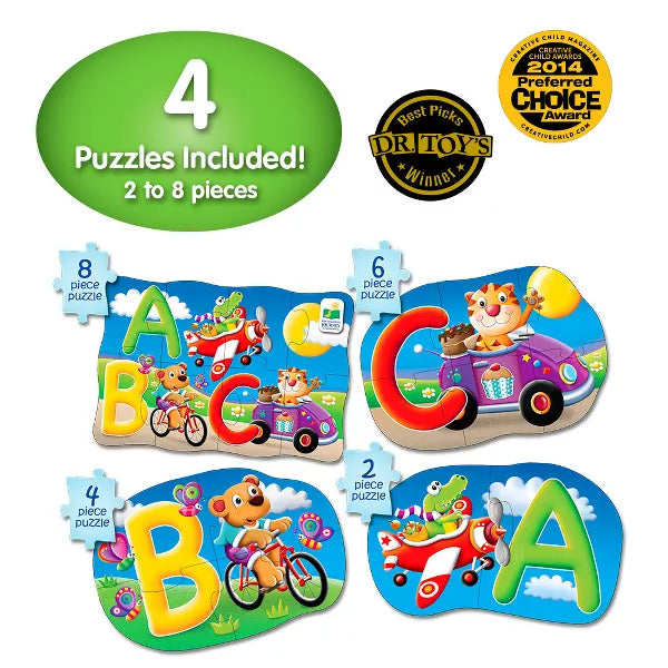 University Games - My First Puzzle Sets - 4-in-A-Box Puzzles - Abc - Limolin 