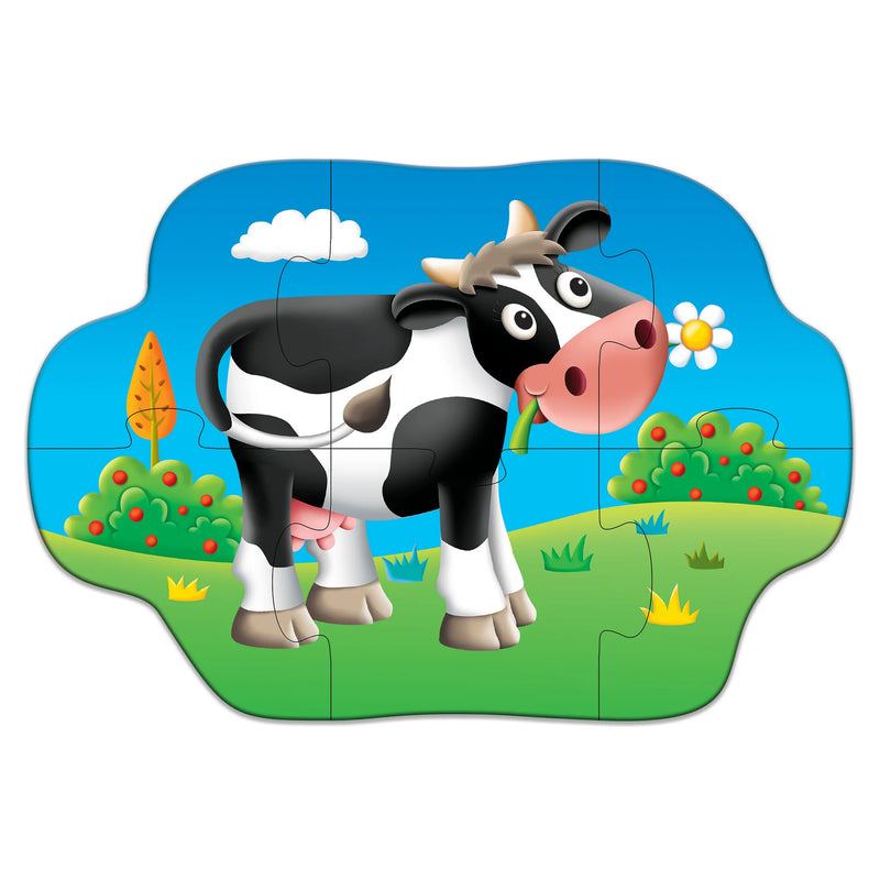 University Games - My First Puzzle Sets - 4-in-A-Box Puzzles - Farm - Limolin 