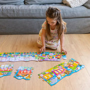 University Games - Puzzle Doubles - Giant Abc & 123 Train Floor Puzzles - Limolin 