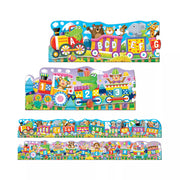 University Games - Puzzle Doubles - Giant Abc & 123 Train Floor Puzzles - Limolin 