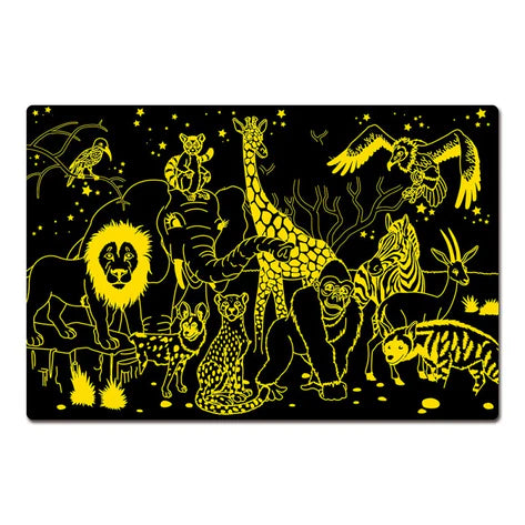 University Games - Puzzle Doubles - Glow In The Dark - Wildlife (Updated) - Limolin 