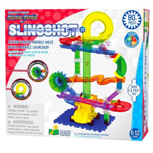 University Games - Techno Gears Marble Mania - Slingshot - 80Pcs - Limolin 