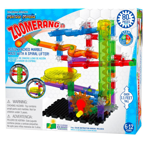 University Games - Techno Gears Marble Mania - Zoomerang - 80Pcs - Limolin 