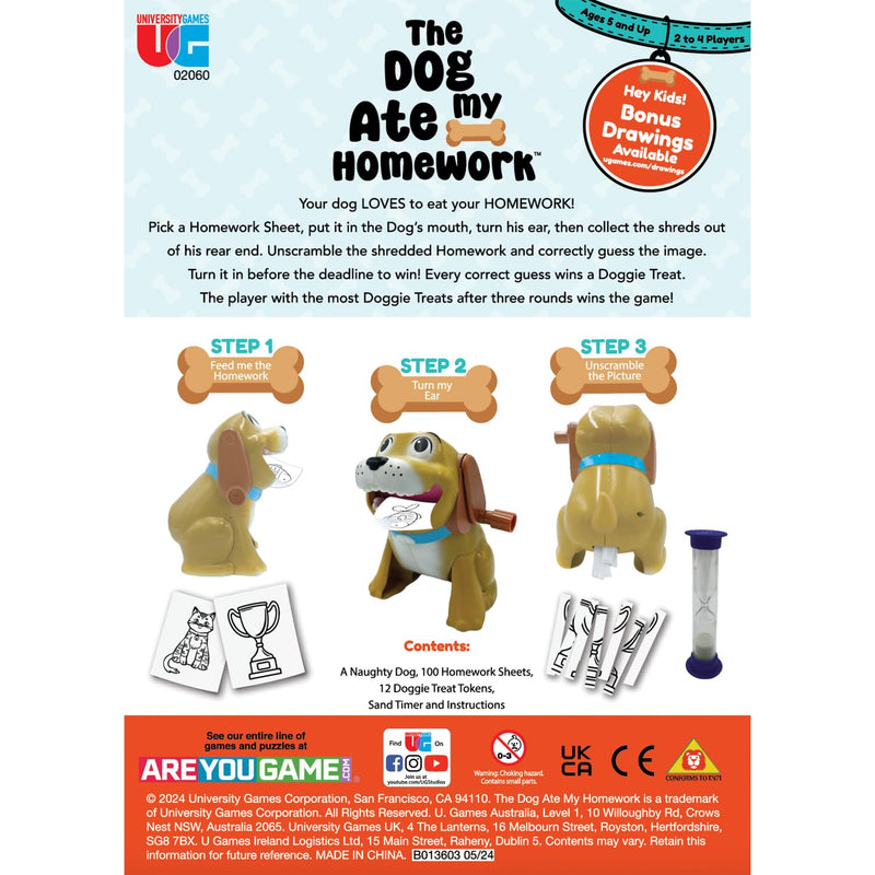 University Games - The DOG ATE MY HOMEWORK GAME - Limolin 