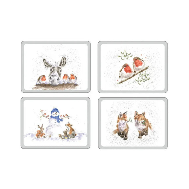 Pimpernel - Wrendale Christmas 16x12" Mats (Set of 4)