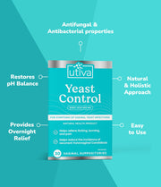Utiva - Boric Acid Yeast Control Vag Sup - 30 V.Suppositories - Limolin 