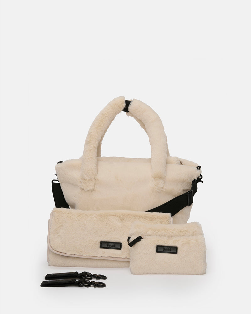 Ushuaia Tote - Arctic Faux Fur