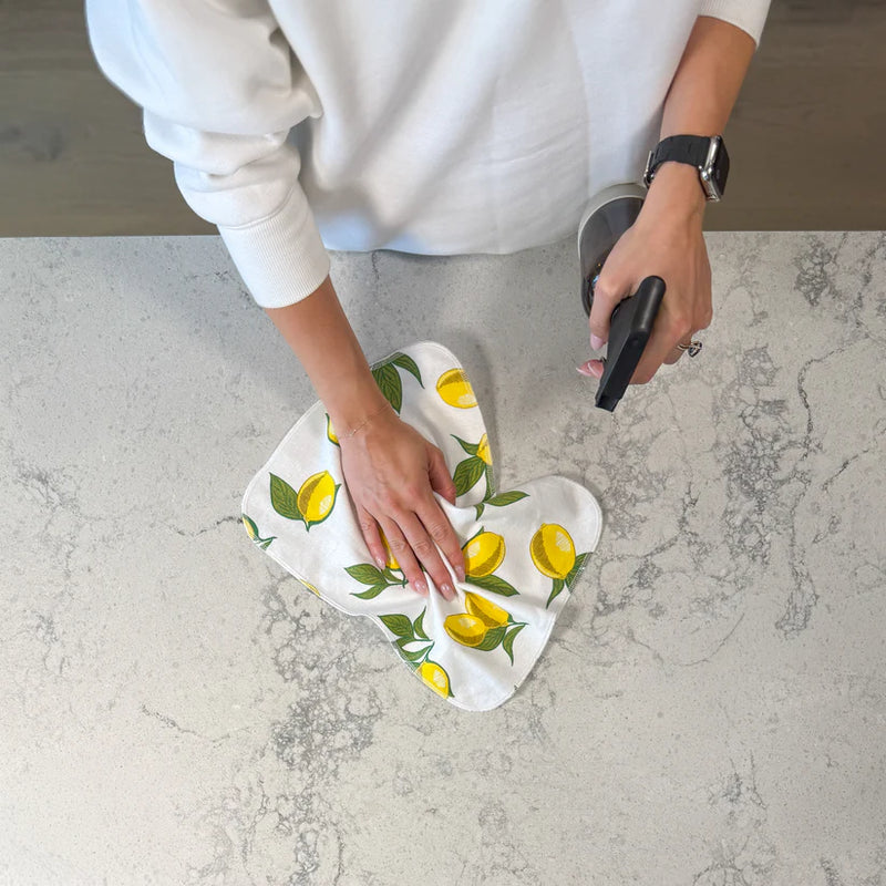 EARTHLY CO - Reusable Paper Towel 10/PK Amalfi Lemons