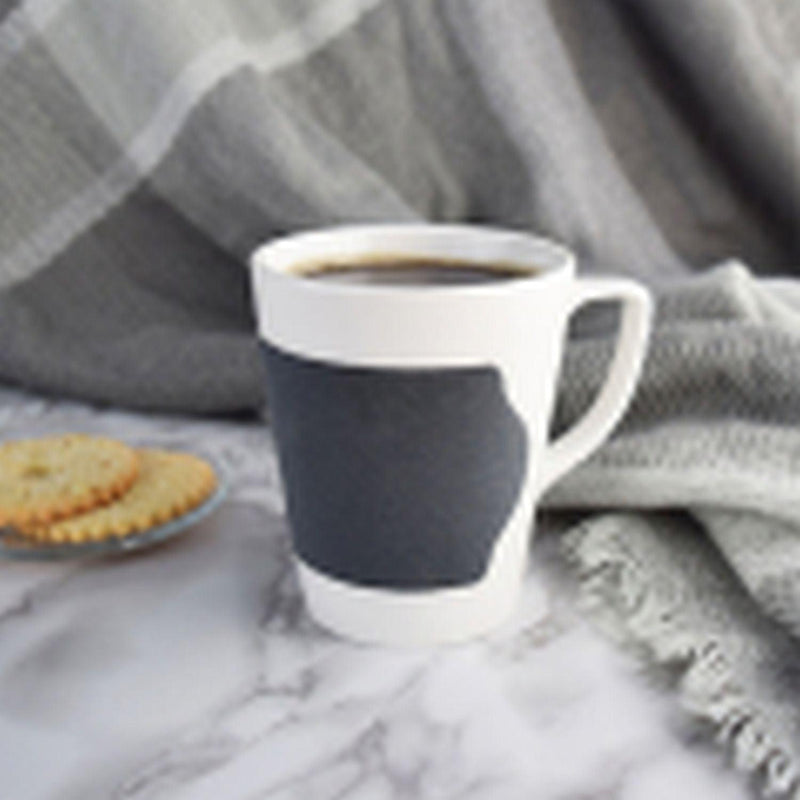 Velour - Grey Band Porcelain Mug With Handle - view 3