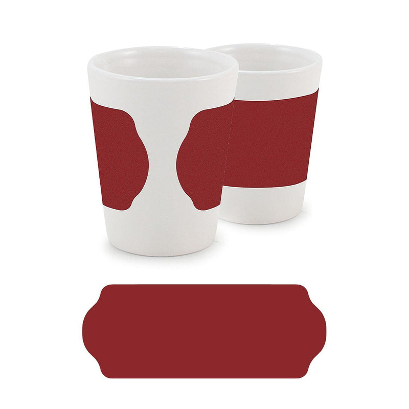 Velour - Band Porcelain Mug - Red - view 3