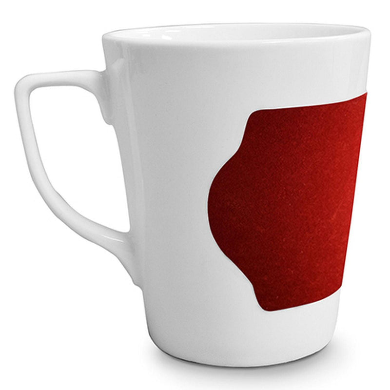 Velour - Red Band Porcelain Mug With Handle - view 3