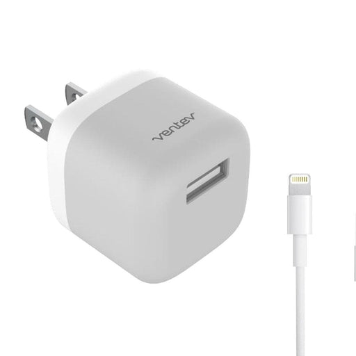 Ventev - 12W USB A Wall Charger - Lightning 33ft Cable - Limolin 