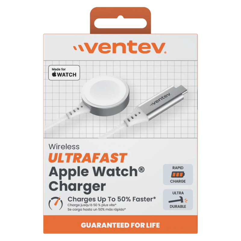 Ventev - Apple Watch Charger Ultra Fast MFI Rapid - White - Limolin 