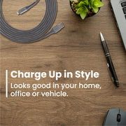 Ventev - Charge & Sync Lightning MFI to USB-A- Steel Gray - Limolin 