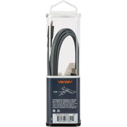 Ventev - Charge & Sync Lightning MFI to USB-C 33ft Flat Cable - Gray - Limolin 