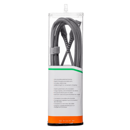 Ventev - Charge & Sync USB-C to USB-A Cable 10ft Alloy - Steel Gray (AC10 - STL256519) - Limolin 