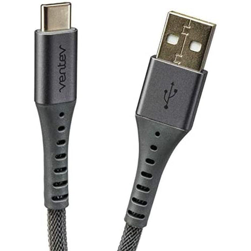 Ventev - Charge & Sync USB-C to USB-C 20 Cable 10ft Alloy Gray - Limolin 