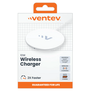 Ventev - Qi Wireless Charging Pad 10W LED-White - Limolin 