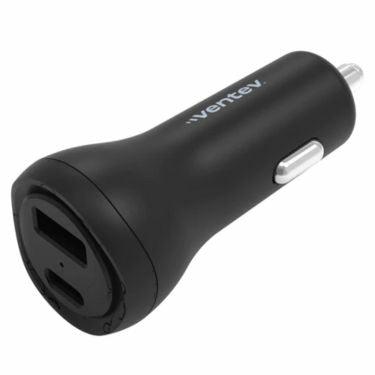 Ventev - ULTRAFAST 32W Dual USB C and USB A Port Car Charger Black - Limolin 