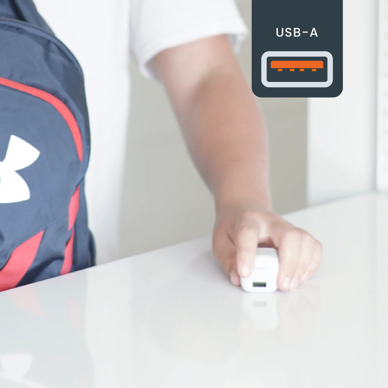 Ventev - Wall Charger 1 Port 12W 2.4amp USB-A - White - Limolin 