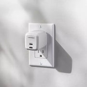 Ventev - Wall Charger 2 Port 65W USB-C GaN Programable Power Supply (PPS) Folding Prongs - White - Limolin 