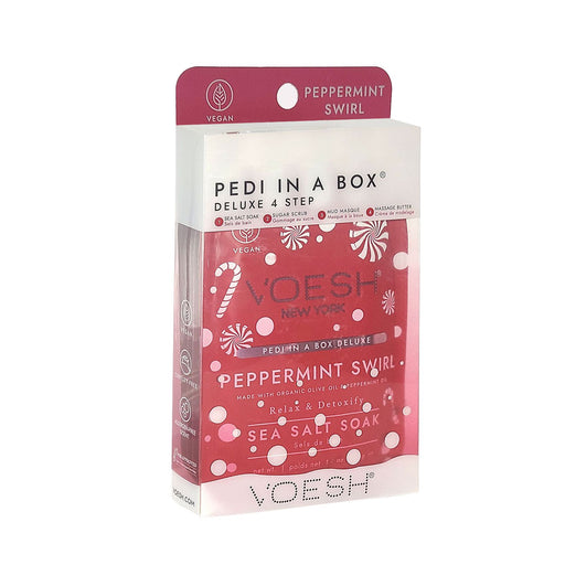 Voesh - Pedi In A Box (4 Steps) Peppermint Swirl (Limited Edition) - Limolin 