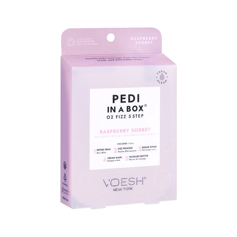 Voesh - Pedicure In A Box (5 Steps) Raspberry Sorbet Spa - Limolin 