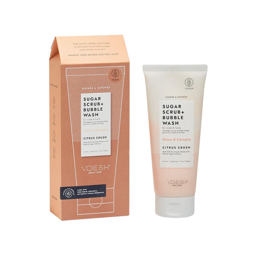 Voesh - Sugar Scrub & Bubble Wash Citrus Crush 7.4Oz - Limolin 