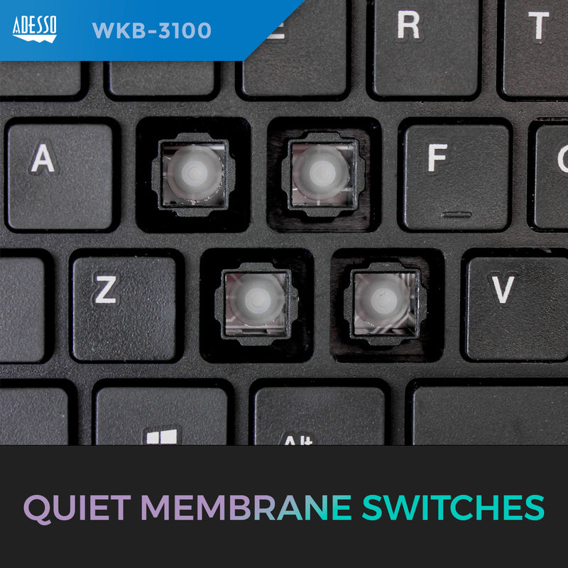 Adesso - Wireless mini Trackball Keyboard