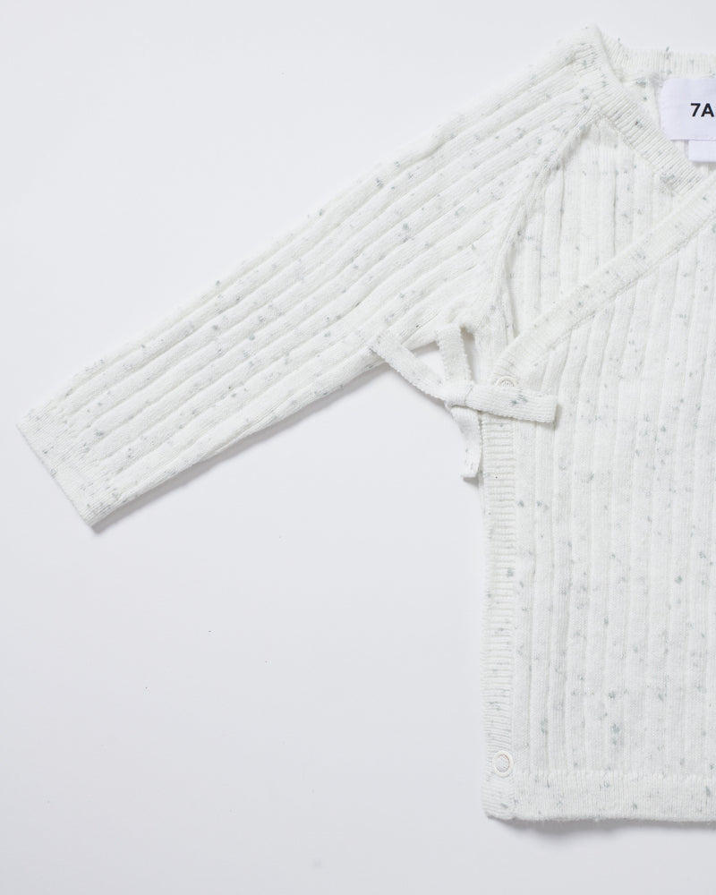 7AM - Cotton Wrap Top - Ribbed