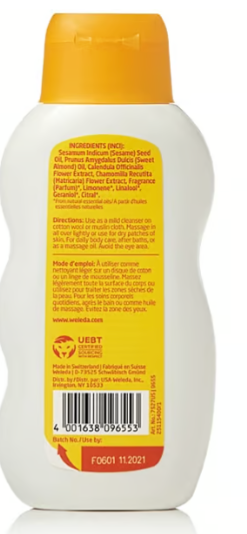 Weleda - Baby Calendula Baby Oil 200 ml - Limolin 