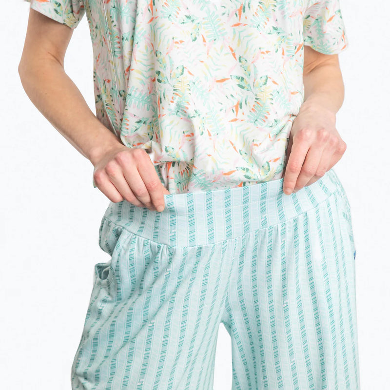 LUG - Wiffle Cotton Jersey Cropped Pant