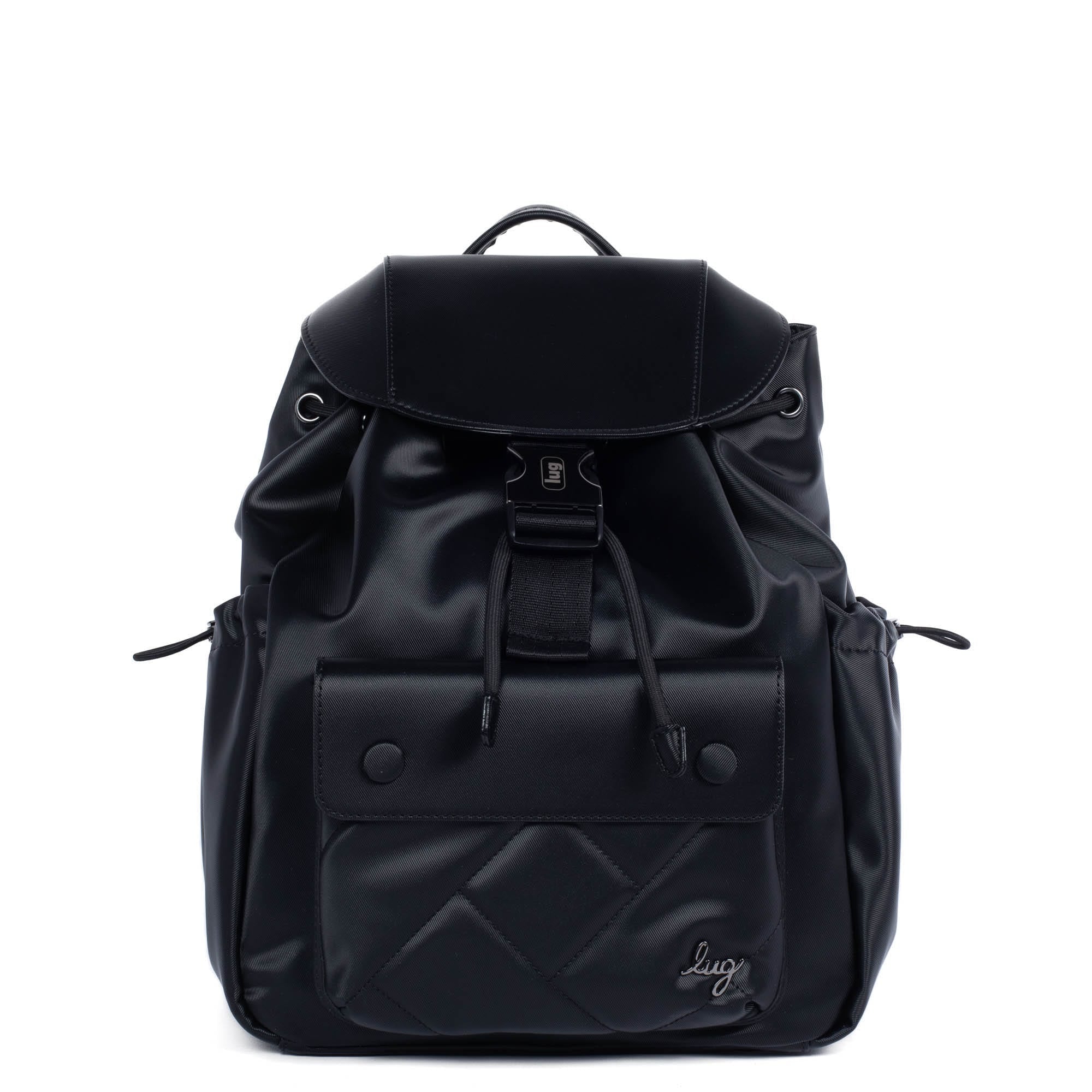 Lug Wiffle Backpack Satin Luxe Pebble - Organized Sporty Elegant Classic Lug Satin Luxe Medium Backpack - Wiffle on QVC - YouTube main image 3