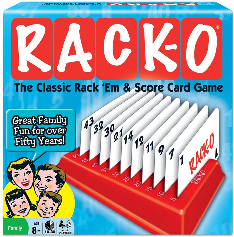 Winning Moves - Rack-O, Retro Package Card Game - Limolin 