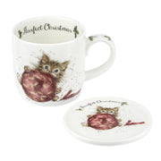 Wrendale DESIGNS - Purrfect Christmas Mug & Coaster | 11 oz - Limolin 