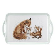 Wrendale DESIGNS - The Bedtime Kiss' FOX Tray | 18.9 x 11.6 Inches - Limolin 