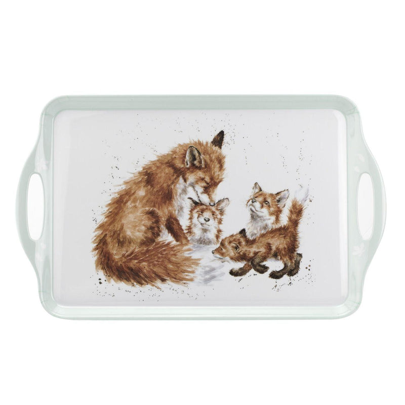 Wrendale DESIGNS - The Bedtime Kiss' FOX Tray | 18.9 x 11.6 Inches - Limolin 