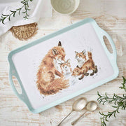 Wrendale DESIGNS - The Bedtime Kiss' FOX Tray | 18.9 x 11.6 Inches - Limolin 