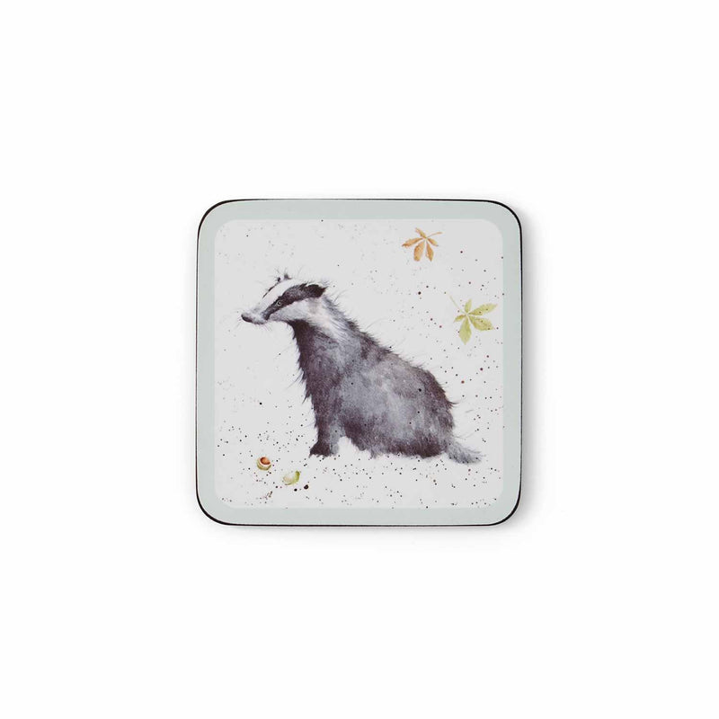 Wrendale Designs - Country Set - Country Animal Coasters (Set of 6) | 4x4 in - Limolin 