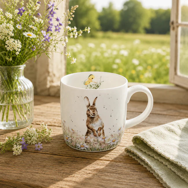 Royal Worcester - Wrendale Designs - HARE MUG 11OZ.