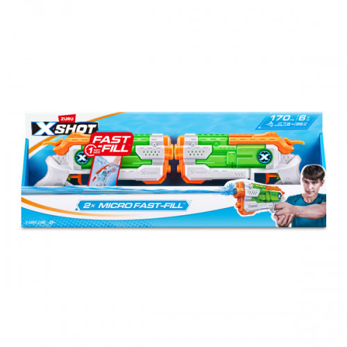 XShot - FAST-FILL MICRO WATER BLASTER DOUBLE PACK - Limolin 