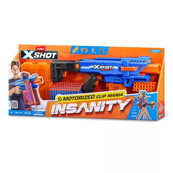 XShot - INSANITY-S1-MOTORISED CLIP BLASTER - Limolin 