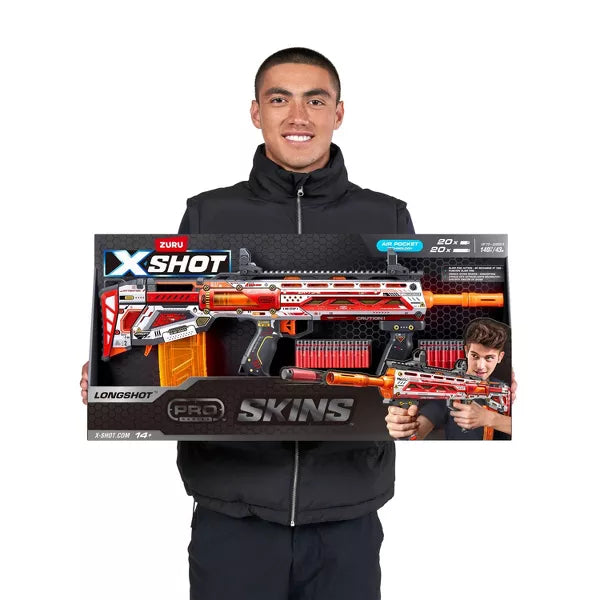 XShot - SKINS PRO SERIES LONGSHOT BLASTER (W/40 DARTS) - Limolin 
