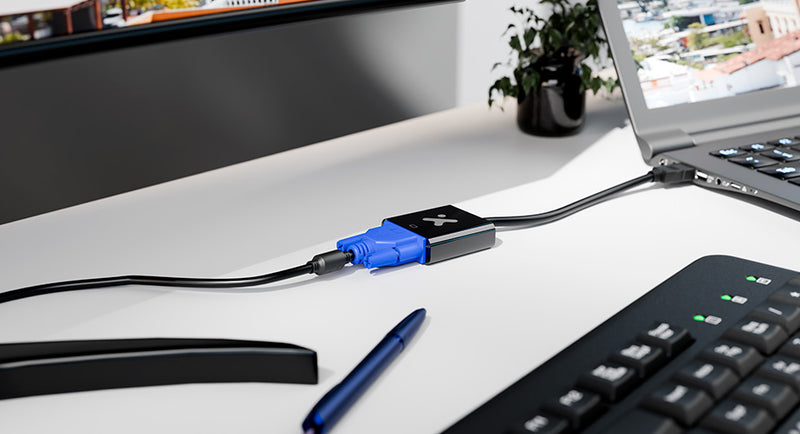 Xtech - Adapter HDMI Male to VGA Female 1080p 5 Gbps - Black