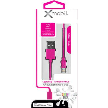 Xmobil - Color Blast Charge & Sync Lightning Cable 3ft MFI (XC - LT634) - Limolin 